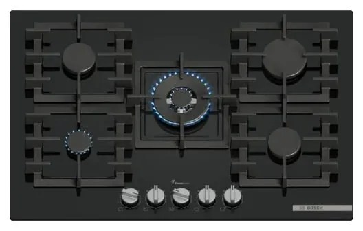 Serie 6 PPQ7A6I40. Colore del prodotto: Nero, Posizionamento dell'apparecchio: Da incasso, Dimensione della larghezza del piano cottura: 75.2 cm.