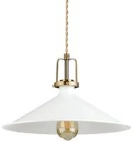 Sospensione Industrial-Minimal Eris-4 Metallo Bianco 1 Luce E27