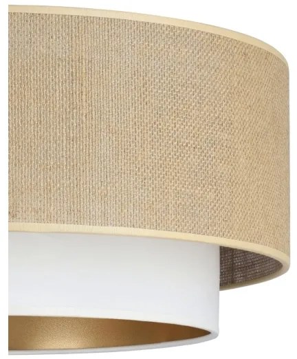 Plafoniera SARTA 1xE27/60W/230V bianco/iuta