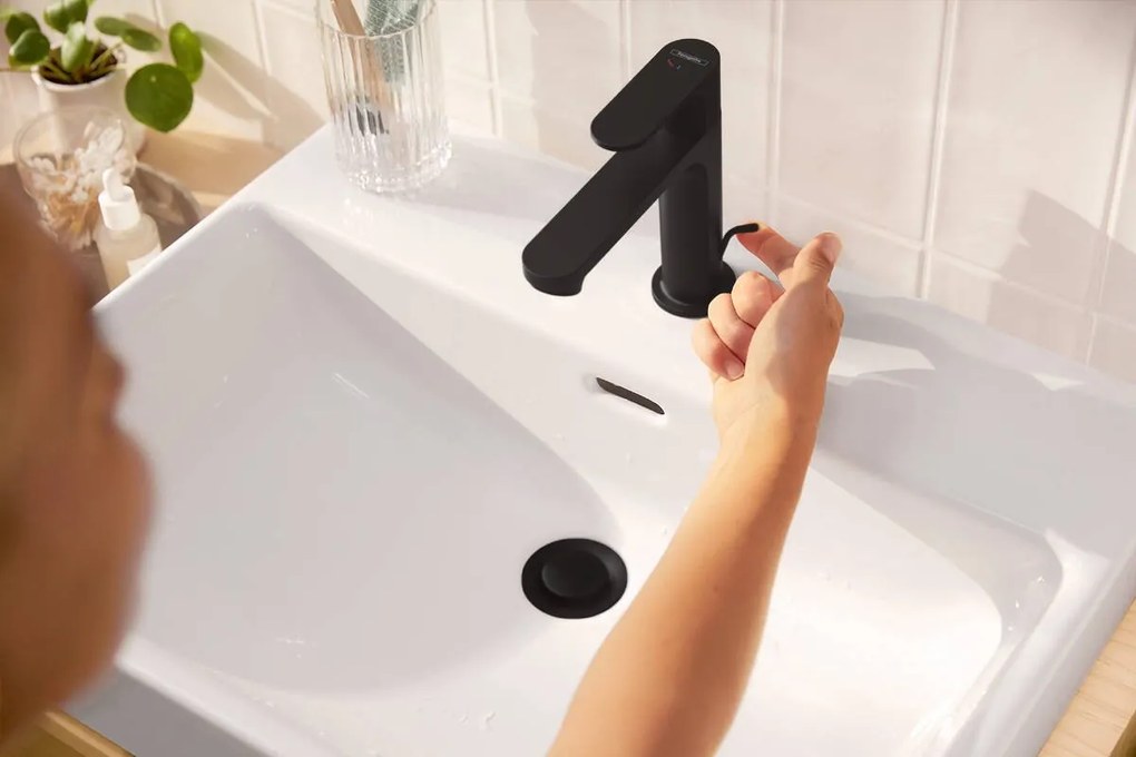 Hansgrohe Rebris S Set Miscelatori Lavabo Coolstart Bidet con scarico e Doccia 2 Vie e Parte Incasso Nero Opaco