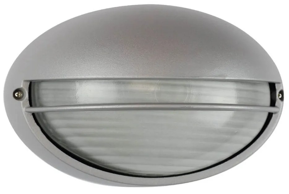 Plafoniera E27 IP54 Grigia 214x142mm mod. Palpebra Colore Grigio