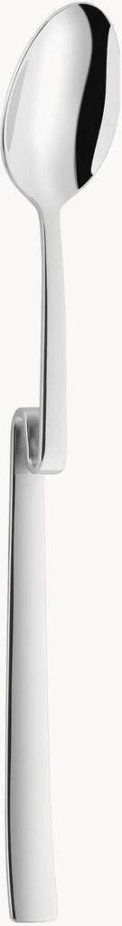 Set di 6 cucchiai in acciaio inossidabile lucidato Twin
