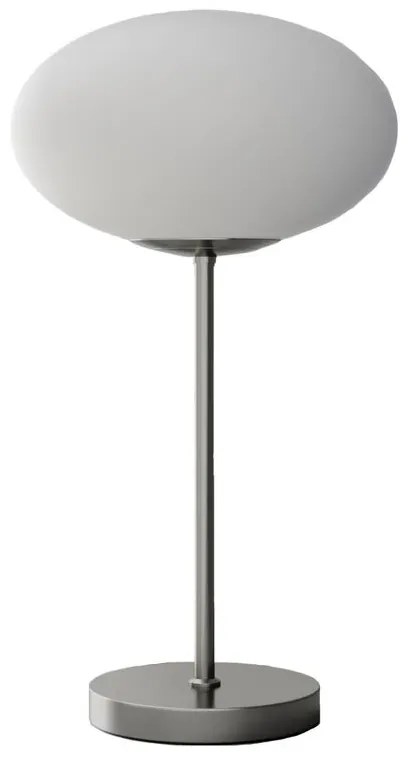 Lindby - Sonika Lampada da Tavolo Satin H53 Nickel/Opal White Lindby