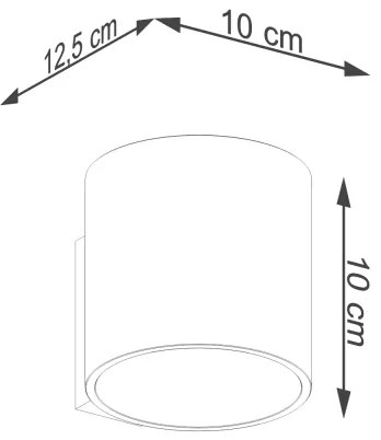 Sollux Sl.1181 - Faretto da parete ORBIS 1xG9/8W/230V oro