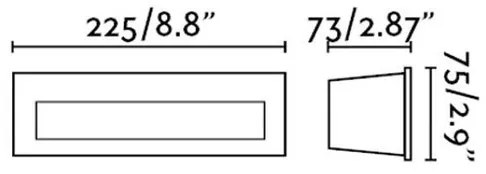 FARO 70271 - Lampada LED da incasso per esterno NAT LED/8W/230V
