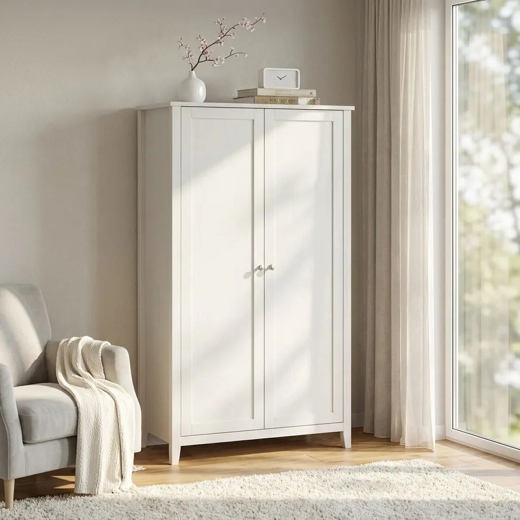 ORION - armadio due ante in legno bianco