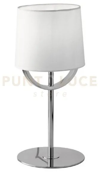 Lumetto astoria cromo e bianco 1 luce attacco e27 18x40,5cm