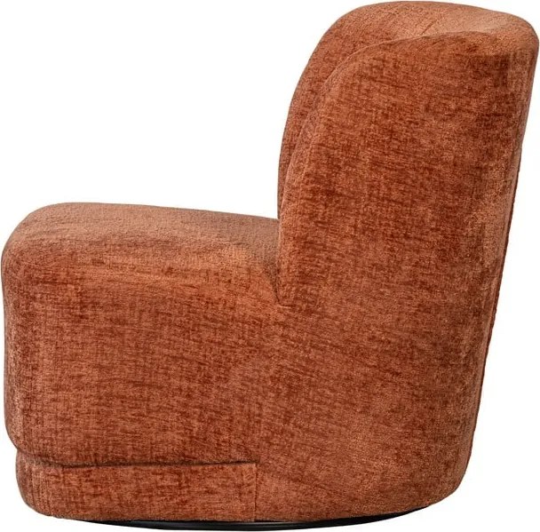 Poltrona in velluto arancione Atty - WOOOD