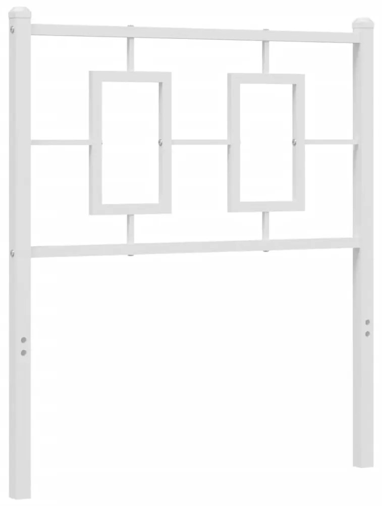 Testiera in metallo bianco 75 cm