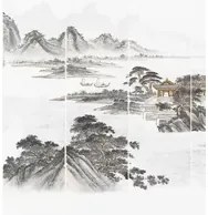 Jannelli & Volpi Wandbild Kaisui - Grafic Panel 1