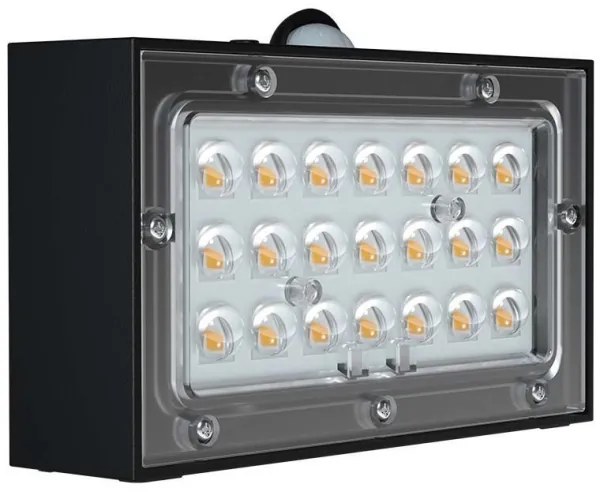 Applique a LED solare con sensore LED/3W/3,7V 3000K/4000K IP65 nero