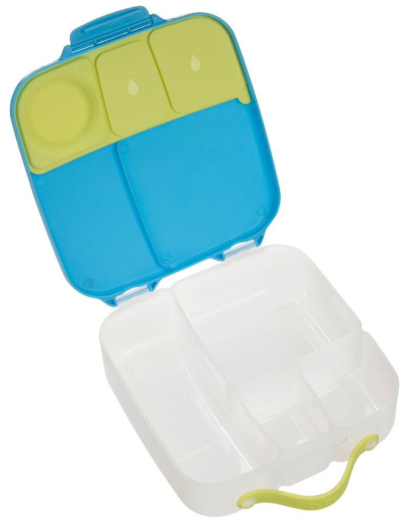 Box porta merenda grande – blu/verde