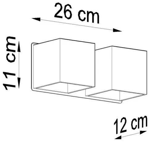 Sollux SL.0657 - Applique QUAD 2xG9/40W/230V nero