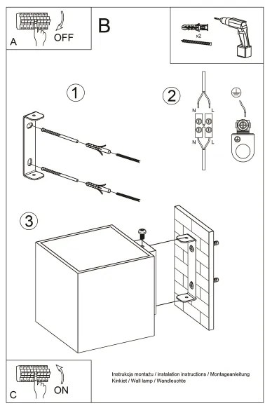 Brilagi -  Applique a LED MURO 1xG9/4W/230V nero