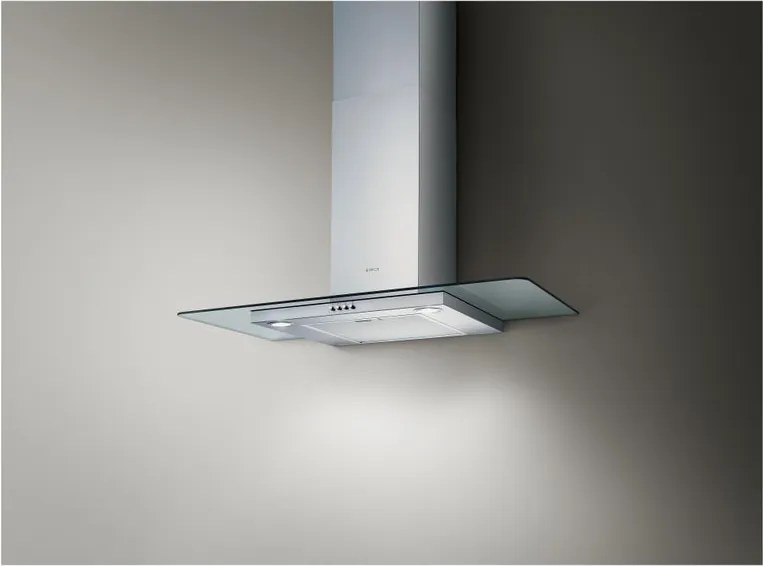 Cappa a parete Flat Glass IX/A/90 ELICA argento L 90 cm