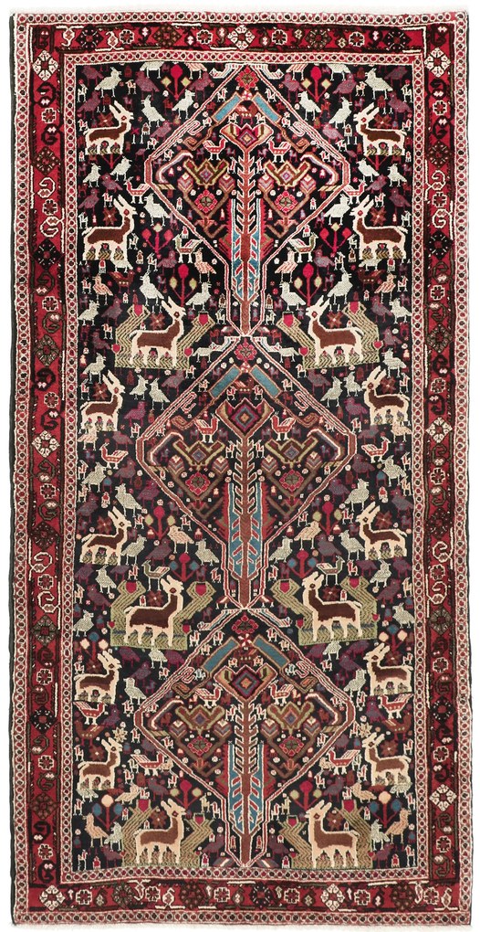 Afshar Tappeto 210 x 110 (Iran) Annodato A Mano