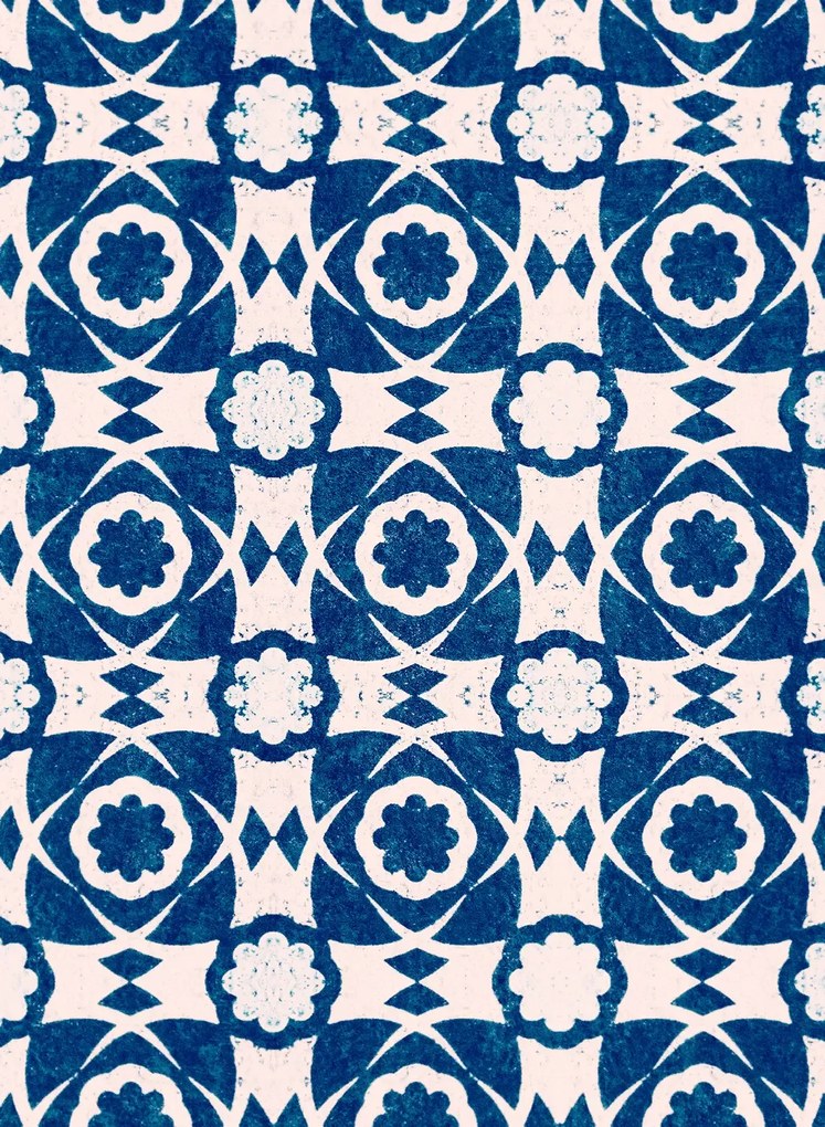 Mindthegap Carta da parati Aegean Tiles - Indigo