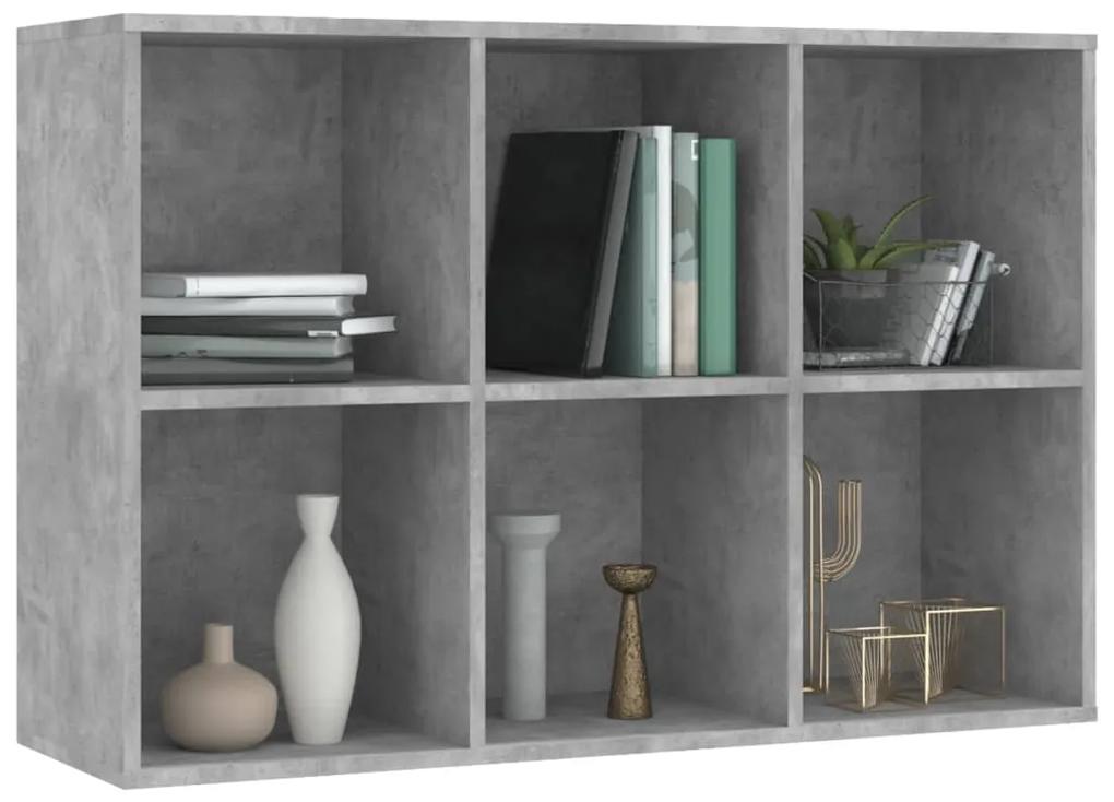 Libreria/credenza grigio cemento 66x30x97,8 cm in truciolato