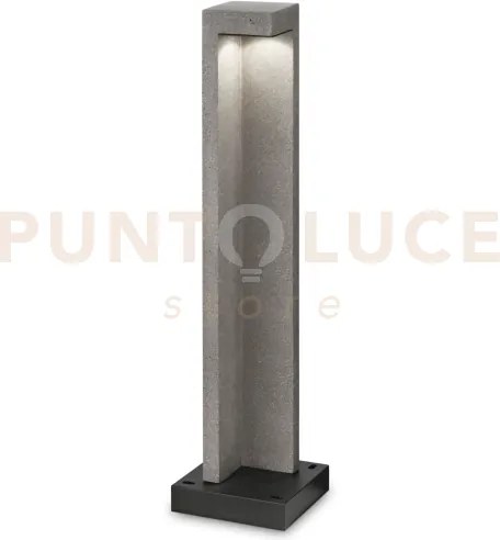 Titano paletto luce verso il basso ip55 led 4000k 8,5w 580lm grani...
