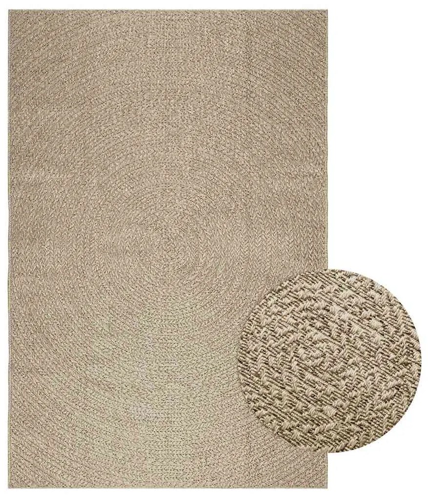 Tappeto Zızur Beige 160x230 Cm Aspetto Iuta Interni Ed Esterni /