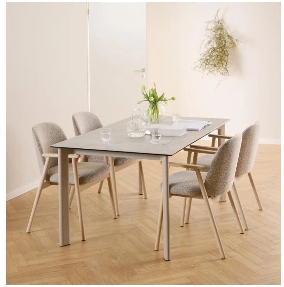 Sedia da pranzo beige Leo - Actona