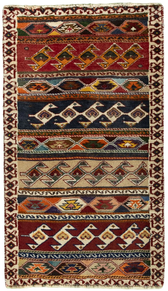 Gabbeh Tappeto persiano 60x100 (Iran) Annodato A Mano