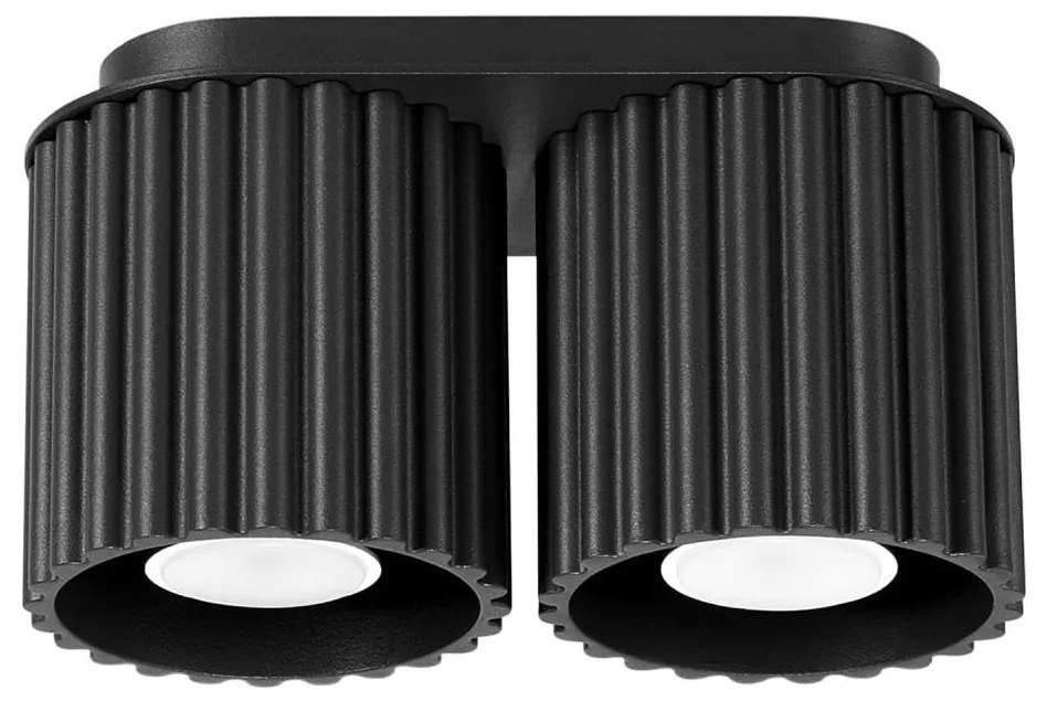 Sollux SL.1785 - Faretto AURA 2xGU10/10W/230V nero