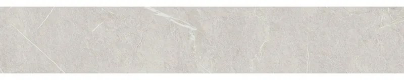 Piastrella battiscopa Eternal in ceramica grigio perla opaco L 60 x H 10 cm x Sp 9 mm confezione da 9 ml