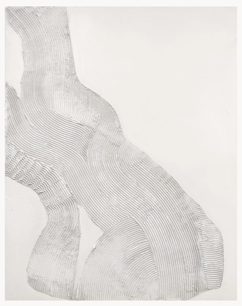 Quadro dipinto a mano White Sculpture 1