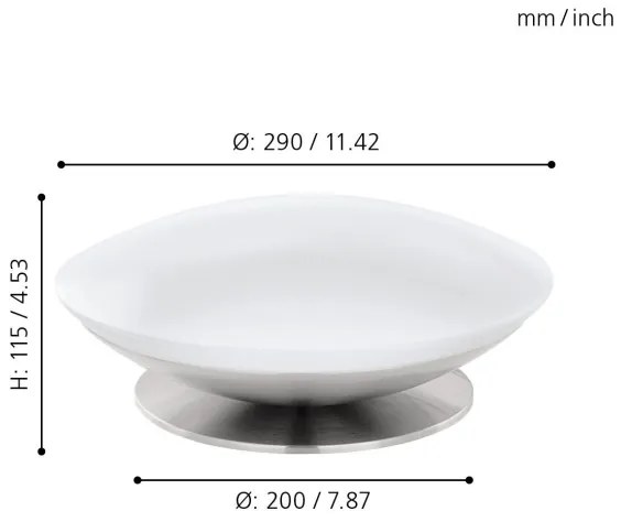 Eglo 97813 - Lampada da tavolo LED RGB dimmerabile FRATTINA-C LED/18W/230V