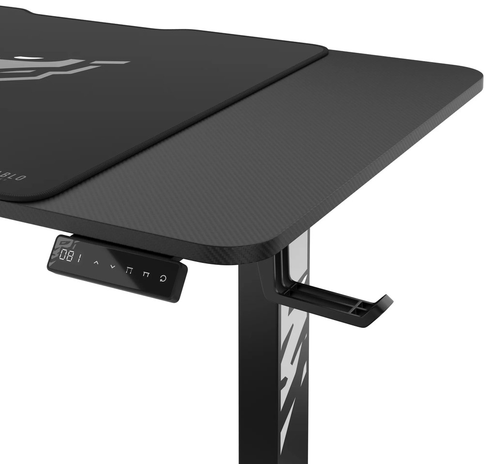 Scrivania Diablo X-Tensio 1100 1100 regolabile in altezza nero