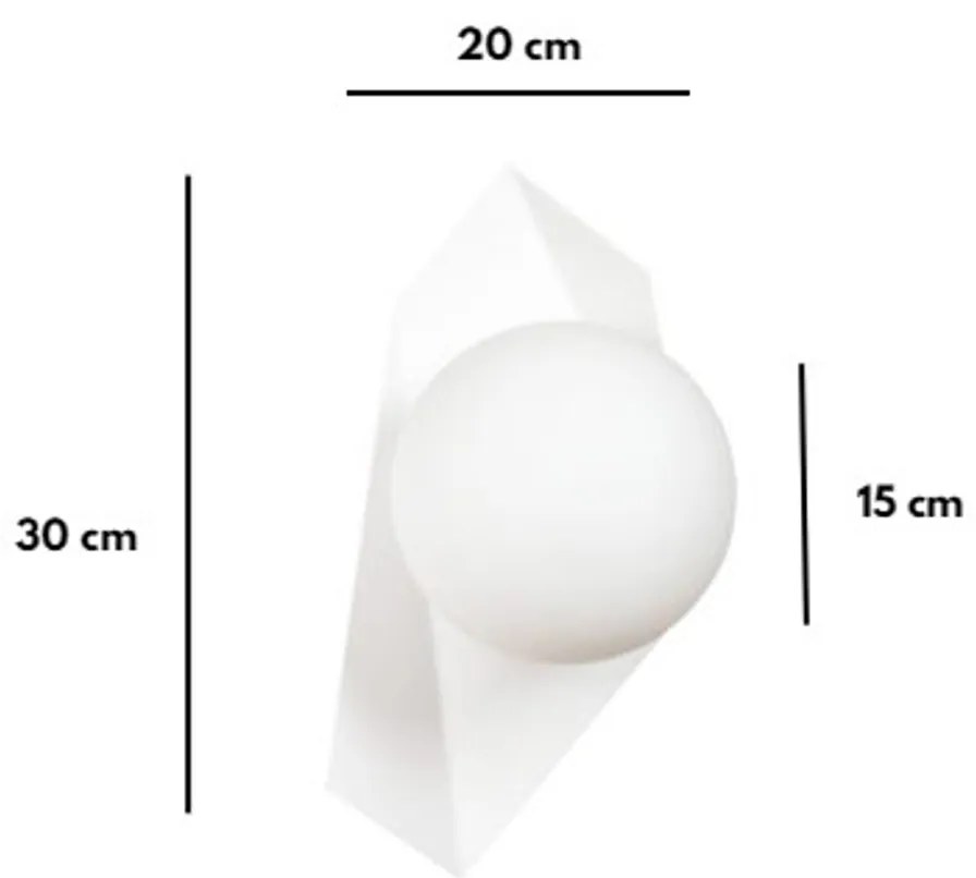 Applique DRIFTON K1 WHITE Colore Bianco