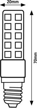 Rabalux 79121 - Lampadina LED T20 E14/6W/230V 3000K