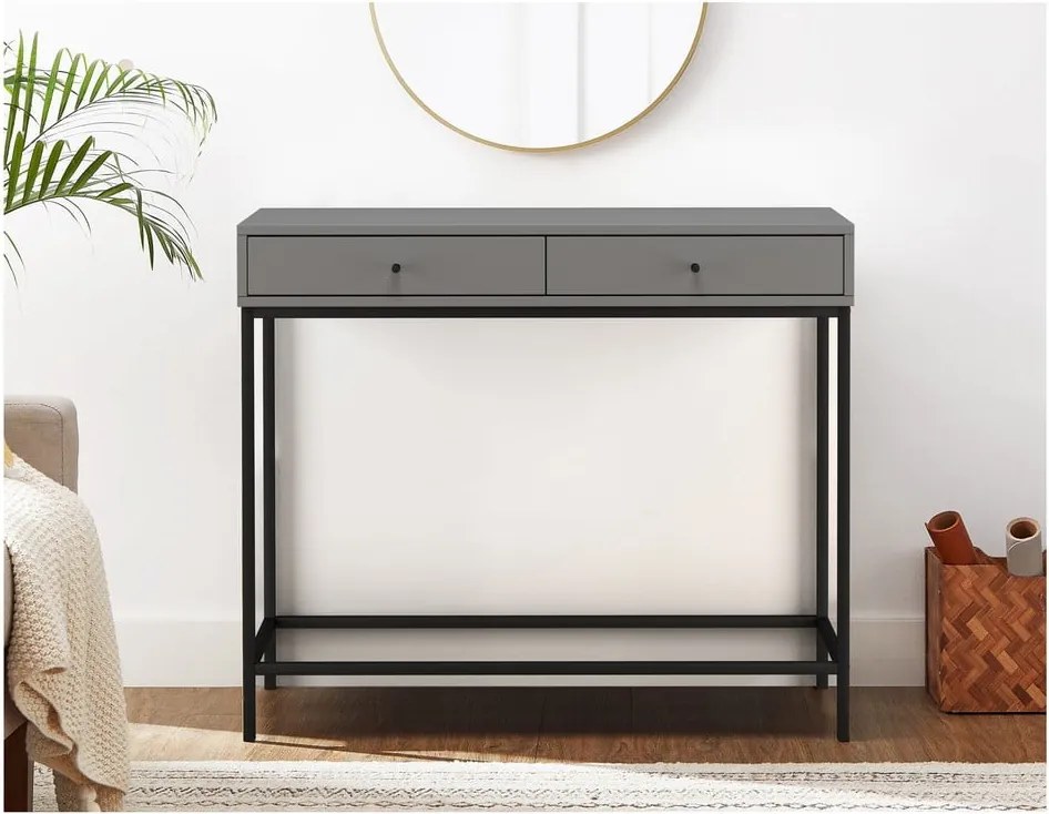 Consolle grigia 35x90 cm Celine - Støraa