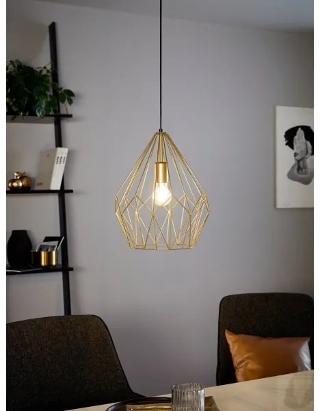 Eglo 49933 - Lampada a sospensione CARLTON 1xE27/60W/230V