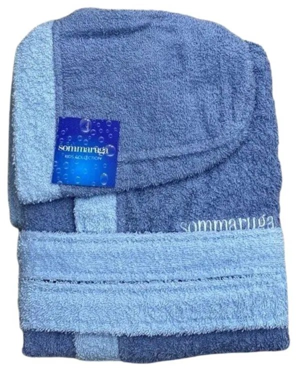 Accappatoio bambino spugna Sommaruga Colored Colore Azzurro, Dimensioni e Misure 8/10 Anni