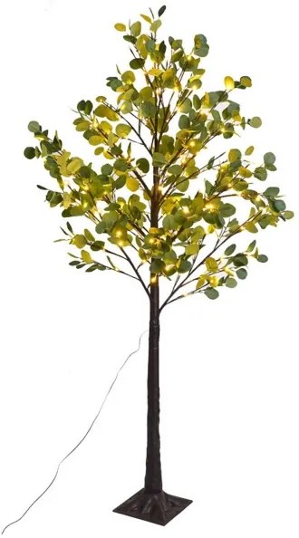 Aigostar - Decorazione solare a LED 210xLED/3,5m IP65 bianco caldo eucalipto