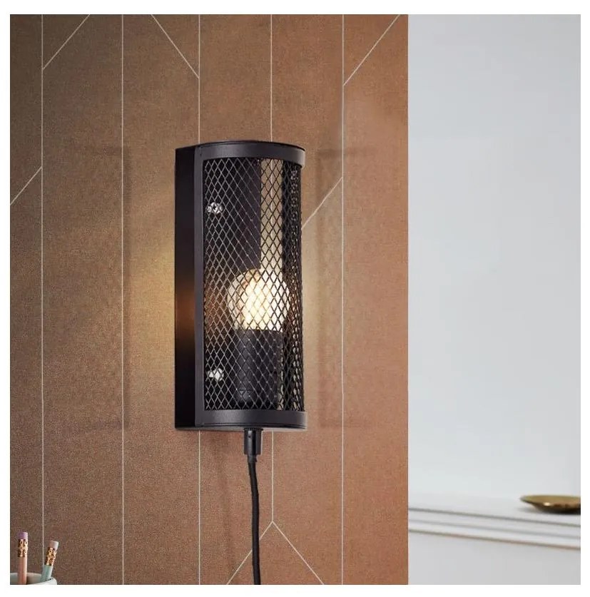 Brilliant - Applique MAZE 1xE27/40W/230V nero