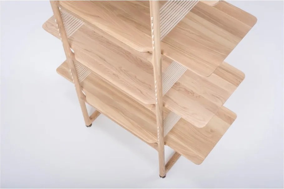 Libreria in legno massiccio di rovere, altezza 216 cm Muse - Gazzda