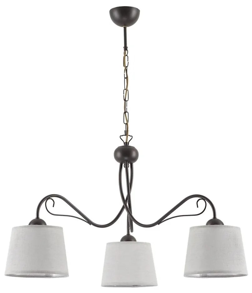 Jupiter 1361 - KM 3 V - Lampadario a sospensione con catena KAMELIA 3xE27/60W/230V