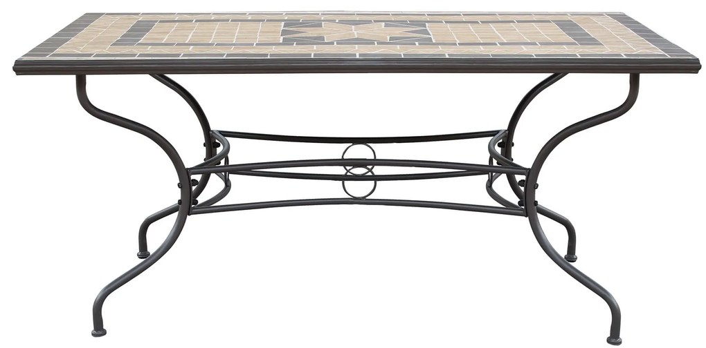 VENTUS - set tavolo in cm 160 x 90 x 74 h con 6 poltrone Ventus