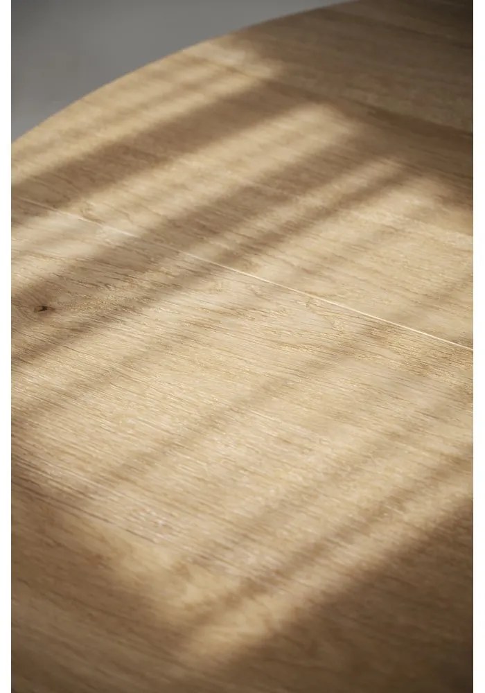 Tavolo da pranzo rotondo pieghevole in rovere naturale ø 130 cm Glenside - Rowico