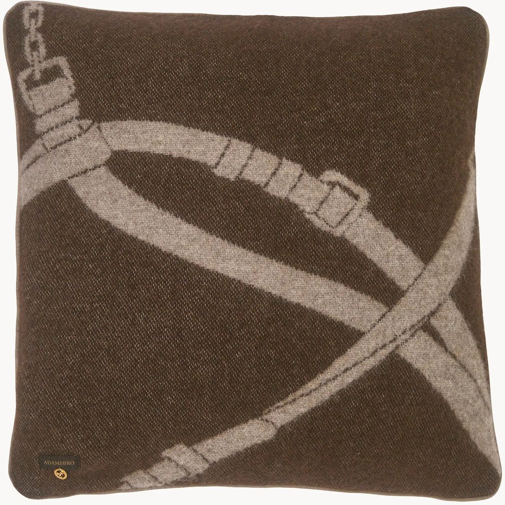 Cuscino in lana con motivo jacquard intrecciato Halter