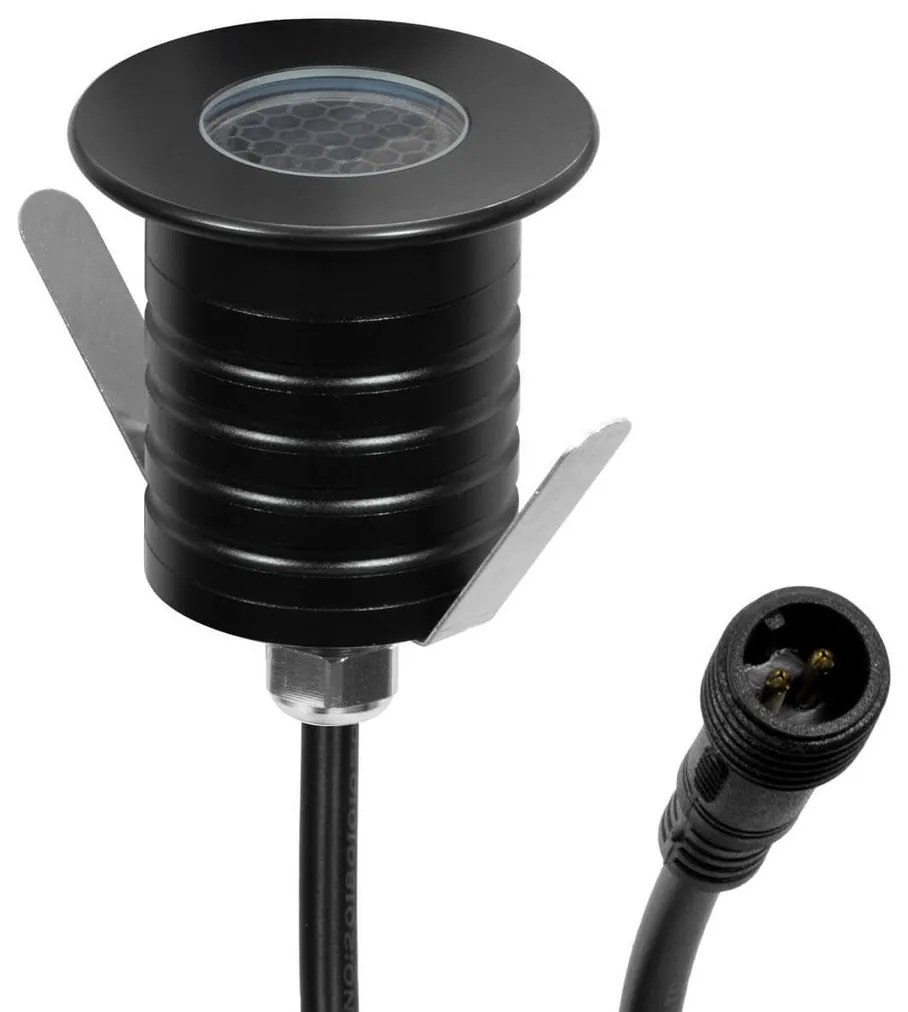 Segnapasso LED 3W IP67 Anti-Abbagliamento Nero Professional Colore Bianco Naturale 4.000K