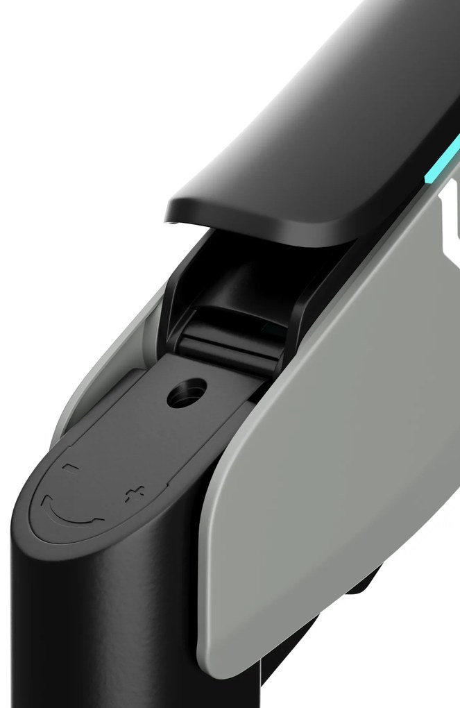 Supporto per monitor da 49" grigio-nero con LED RGB X-ARM