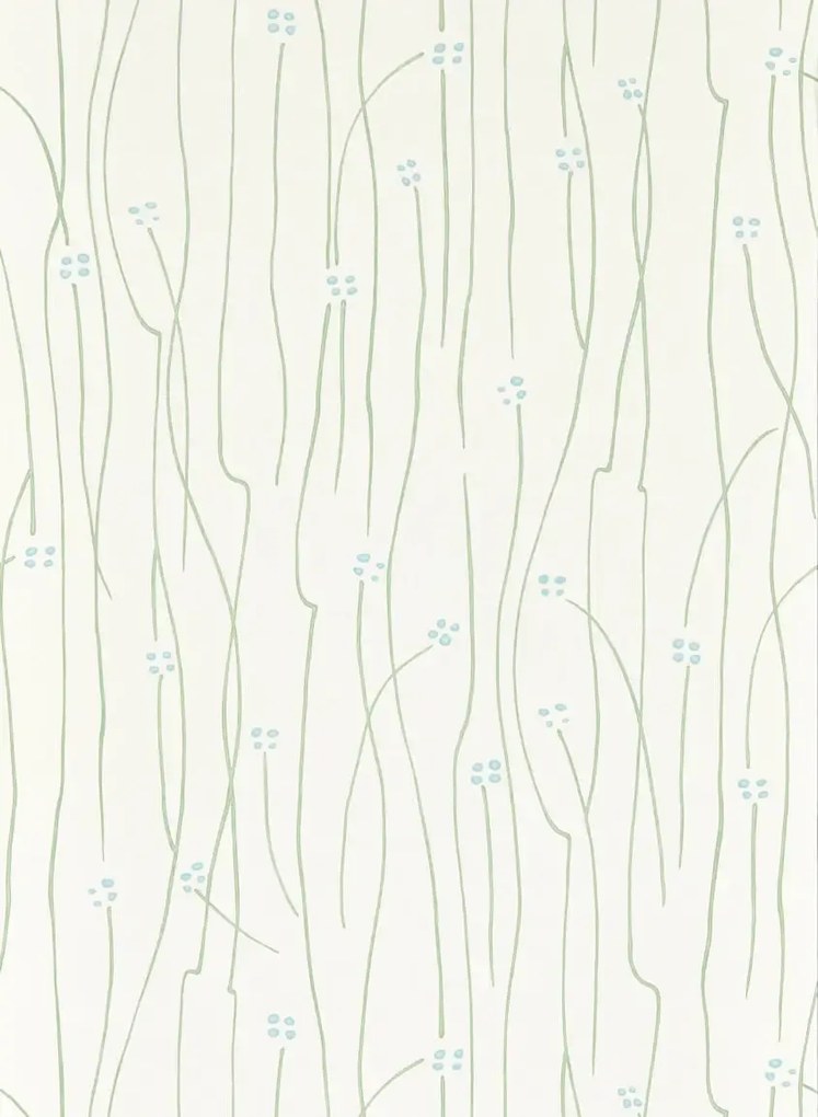 Harlequin Carta da parati Eizou - Avocado/ Sky/ Chalk