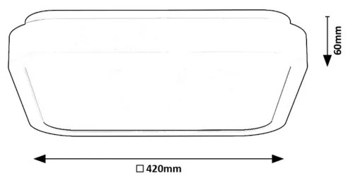 Rabalux 71261 - Plafoniera LED da bagno SAMIRA LED/48W/230V IP44 bianco