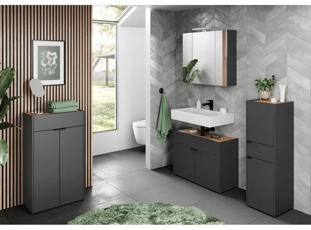 Mobile sotto lavabo antracite 80x60 cm Forano - Germania