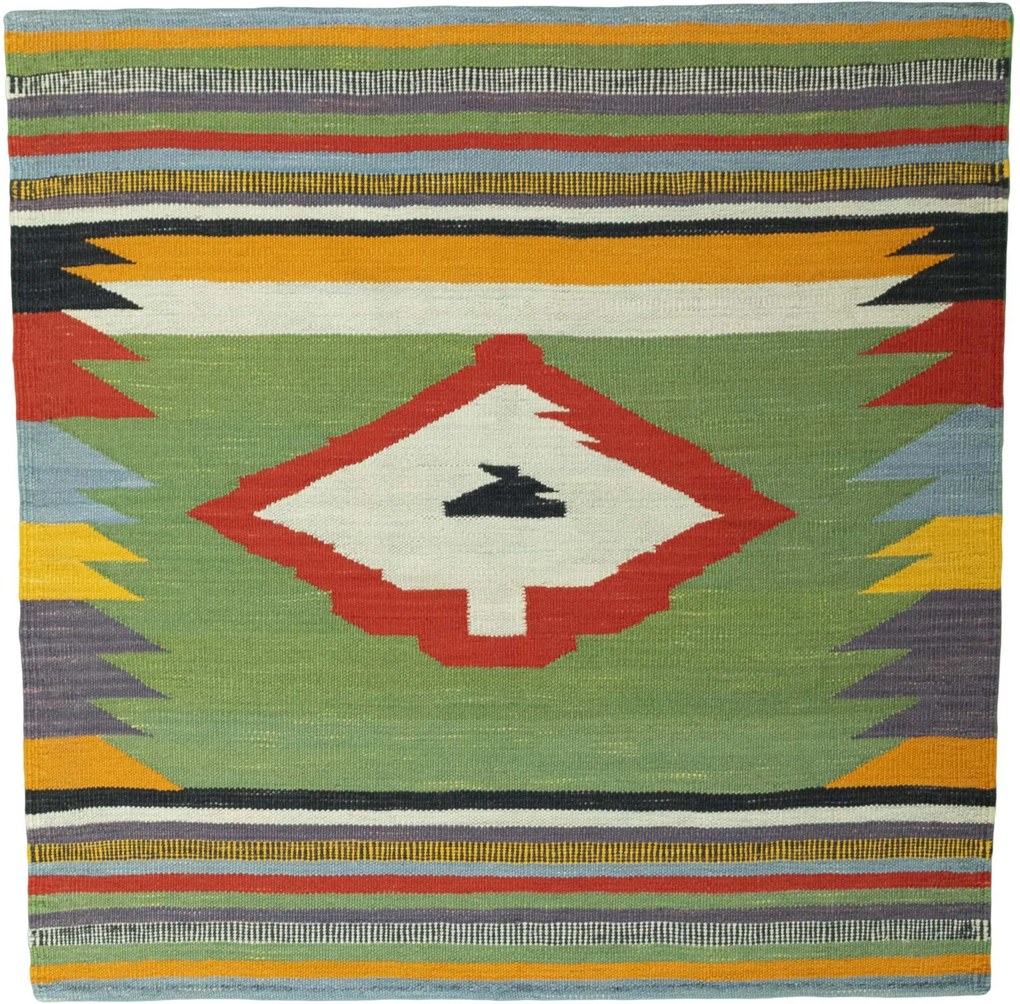 Kilim Tappeto persiano 100x100 (Iran) Tessuto A Mano