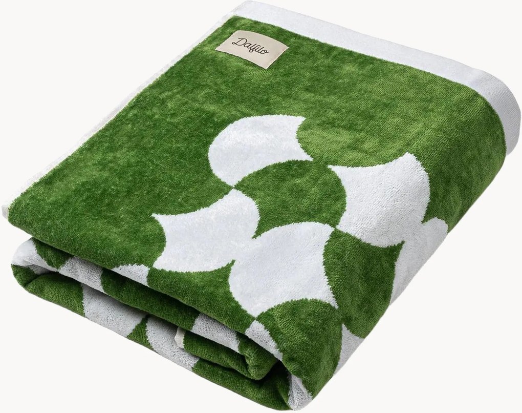 Telo mare in cotone Green Botanical